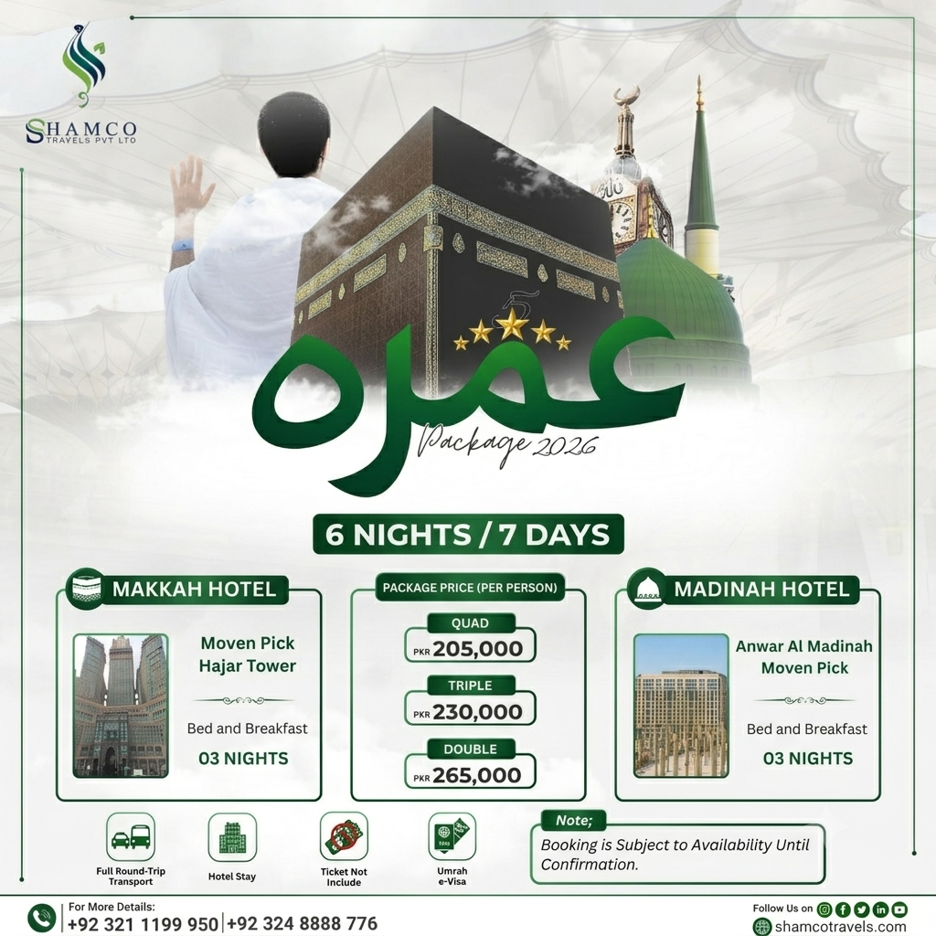 7 Days Umrah Package