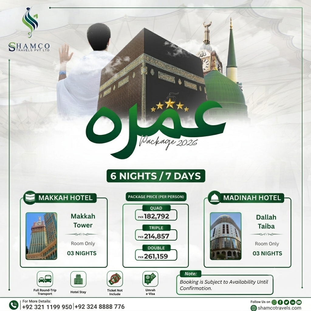 7 Days Umrah Package